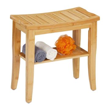 Vannitoapukk Relaxdays 10046350.0, riiuliga, 48 × 45,5 × 25 cm