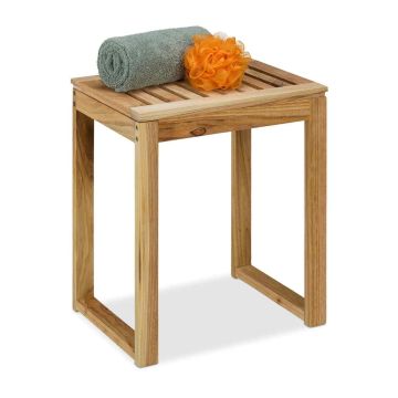 Табурет для ванной Relaxdays, 40 × 46 × 30 см