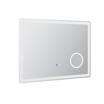 Vannitoa peegel LED-valgustusega Kleankin 80x3,8x60cm, musta värvi