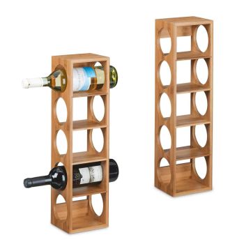 Veiniriiulid Relaxdays 10046368.0, 2 tk, 5 pudelile, 14 × 53 × 12 cm