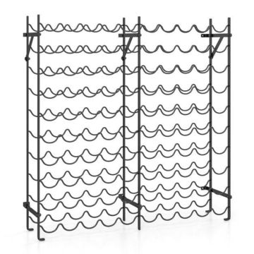 Veiniriiul, 10 tasandit, kuni 100 pudelit, Must, 97,79 × 25,4 × 100,33 cm