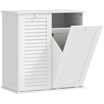 Vannitoa kapp pesukastiga Homcom 70x38x73cm., valge