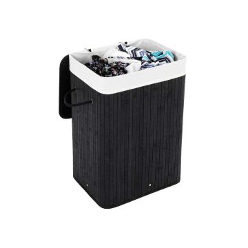 Bambusest pesukorv 72 L, must
