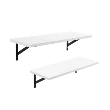 Seinariiulite komplekt, 2 osa, valge/must