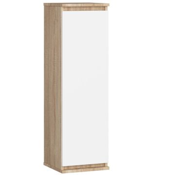 Подвесная витрина NORE CLP H30, дуб/белый