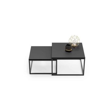 Kohvilaud Twin 70x70x42cm / 60x60x36 cm, valge
