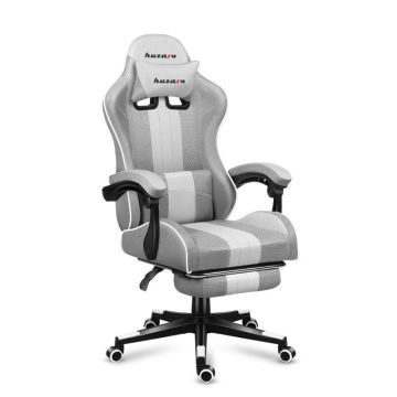 Mänguritool Huzaro Force 4.7 White Mesh, Kokkuklapitava jalatoega, 81 × 29 × 54 cm