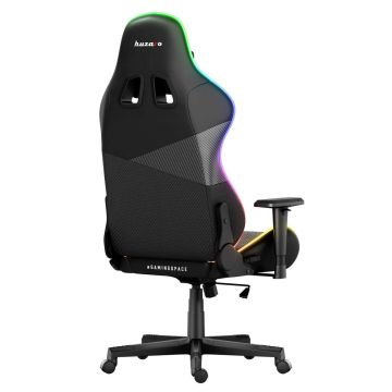 Игровое кресло HUZARO FORCE 6.2, черное, с RGB-подсветкой
