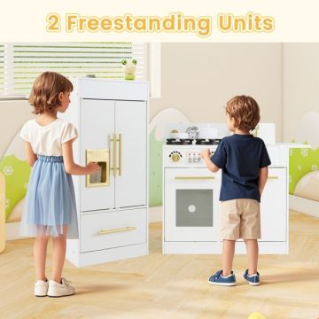 Play Kitchen, 2 Burners, White