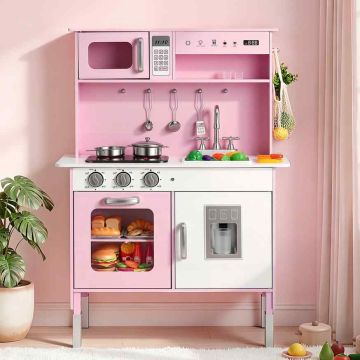 Игровая кухня VEVOR TZ-KT002, Розовая