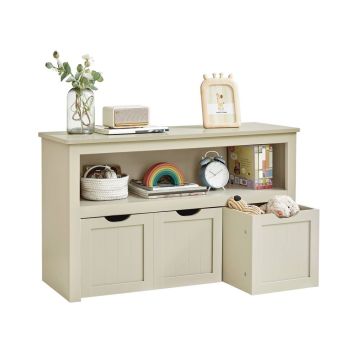 Mänguasjakast VASAGLE LHS380W01, riiulitega, 102 × 60 × 30 cm