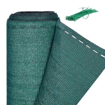 Žalia privatumo uždanga, 1,20 m, HDPE audinys, 85 % šešėliavimo vertė