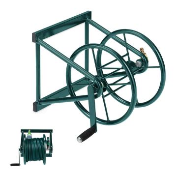Voolikurull Relaxdays 10033784.0, umbes 60 m 5/8-tollisele voolikule, 55 × 36 × 50 cm