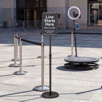 Sign stand, A4, Black