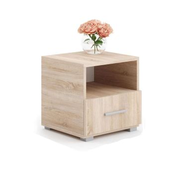 Прикроватная тумбочка Emi 40,5x37x40 см, бежевая