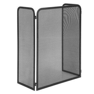 Fireplace screen, 3-piece, 96 × 1 × 61 cm