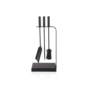 Kaminatarvikute komplekt Relaxdays 10052260.0, 4-osaline, 49,5 × 22,5 × 15 cm
