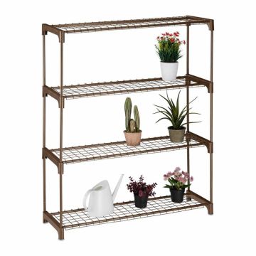 Maitsetaimede alus Relaxdays, 4 riiulit, 106 × 91 × 28 cm