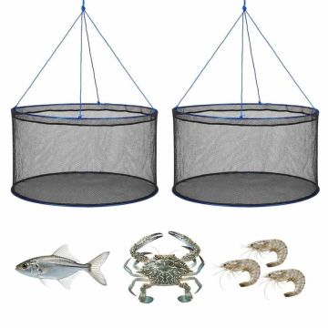 Kalavõrgud VEVOR DT-007, 2 tk, Must/Sinine, 33 × 33 × 12 cm