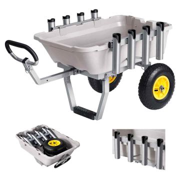 Kalastusvanker VEVOR KT-2055, 8 ridvahoidjat, 91 × 56 × 28 cm