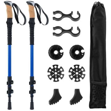 Hiking poles, 2 pcs, Blue