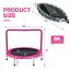 Мини батут 92x80,5см, черно-розовый