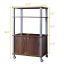 Кухонная полка 60x40x98см, коричневый/серый цвет