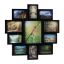 Коллаж из 11 фотографий 61,5x61,5x2см., черный цвет