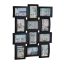 Коллаж из 12 фотографий 60,5x47,5x3,5см., черный цвет
