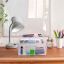 Transparent storage box 14x33x19.5cm., green
