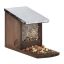 Orava toidusöötja varikatusega 18x12x25cm., tumepruun/hõbedane värv