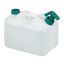 Канистра для воды с миксером 35x21x26 см., белая/темно-зеленая
