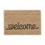 Придверный коврик "Welcome" 60х40 см., цвет светло-коричневый/черный.