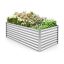Поднятая грядка 180x95x60см, серебристого цвета