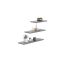 3-osaline riiul Lewit 30x15 / 45x15 / 60x15 cm, hall