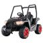 Laste elektriauto 116x68x85cm, musta/punast värvi