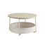 Round coffee table VASAGLE LCT244B56, with storage compartment, Ø 75 × 45 cm