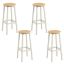 Bar stools VASAGLE, 2 pcs, Oak/white