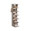 Shoe shelf VASAGLE, 6 levels, Grey, 26.4 × 110.4 × 30 cm