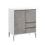 Kummut 40x70x85cm., hall/valge