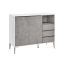 Kummut 40x103,5x85cm., hall/valge