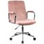 Office chair FD-24, pink/silver, 51 × 92–102 × 61 cm