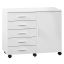VASAGLE office container, 5 drawers, 80 × 65 × 40 cm