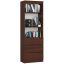 Office shelf R60 CLP, 3 drawers and 2 shelves, brown, 60 × 180 × 35 cm