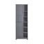 Vannitoa kapp 60x37x170cm., tumehall/hõbedane