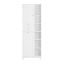 Vannitoa kapp 60x37x171cm., valge/hõbedane