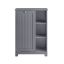 Vannitoa kapp 60x37x86cm., tumehall/hõbedane värv