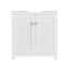 Valamu alune kapp 60x30x60cm., valge/hõbedane värv