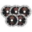 Diamond cutting discs VEVOR 125JP, 5 pcs, Red
