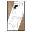 Decorative wall panel Strip B, Black/brown, 50 × 90 × 2 cm